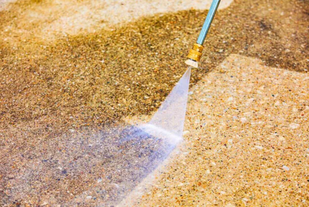 Concrete cleaning image published by Kel Klean