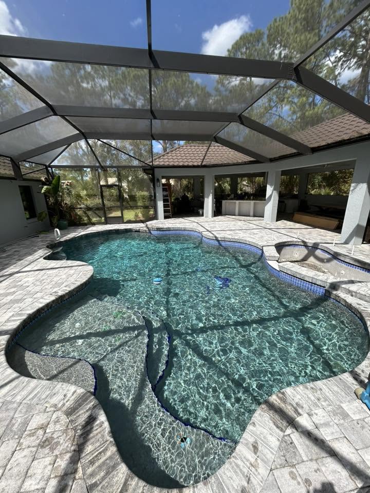 Second pool photograph shared by Loggins Pools